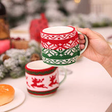 UPKOCH 2 Pezzi di coperchi per Bottiglia di Tazza di Natale in Maglia Manica Tazza di caffè Decorativi coperchi di Tazza di Natale per la tavola di Natale centrotavola Decorazione