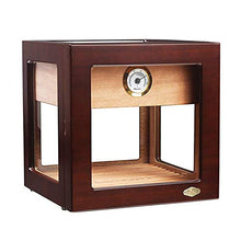 HYY-YY Cedar Cigar Humidor Creativo Trasparente Piccolo Vetrina Pianoforte Vernice Humidor