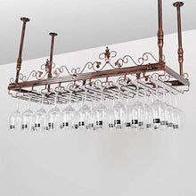 LWW Wine Rack, cremagliera di vetro di vino/a soffitto attaccatura del supporto di bottiglia del vino supporto del metallo ferro vetro vino Holder alta Cup/Altezza regolabile Rack Wine Glass,80 *