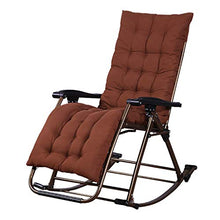 SHUAIIJUAN Sedia per il tempo libero domestico Outdoor Sedia a dondolo del patio del giardino sedia di svago pieghevole Poltrona reclinabile Beach Camping Piscina Sdraio Sdraio con l'ammortizzatore Ma
