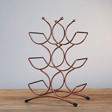 LHQ-HQ 6 Bottiglia di Vino Rack Wine Bottle Holder Free Standing Vino Rack di stoccaggio Ferro, Soggiorno Cucina casa di immagazzinaggio del Ferro del Basamento della mensola sulla Tabella