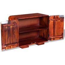 FAMIROSA Credenza in Legno Massello di Sheesham 75x35x60 cm