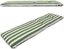 VIGIVISION Cuscino materasso per sedia a sdraio, misure 180 x 55 x 5 cm, materasso a sdraio imbottito. Raya verde.