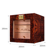 ZLMMY Portable Cigar Humidor Desktop - Cigar Box Valigia con igrometro e umidificatore