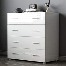 Comodino Salvaspazio sicuro e stabile Design moderno Comò Truciolare Ufficio per Home Hotel Cafe(white)