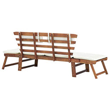 vidaXL Legno Massello di Acacia Lettino Prendisole Panca da Giardino Sdraio
