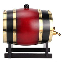 Botte di invecchiamento in rovere, botte di whisky 3L barile di vino per famiglie barile di birra barile di legno barile di birra barile di quercia per vino, ecc(Vino rosso 3L)