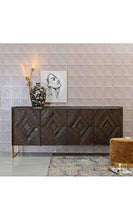 DENZZO - Cassettiera in legno riciclato, colore: Marrone Woodland
