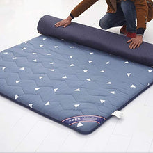 PLOLLD Traspirante Tatami Materasso - 4 Centimetri di Spessore Inizio Morbido Tappetino futon Pad Dormire (Blu) (Size : 100×200cm)