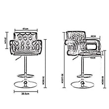 JUANxiao Sedia Sgabello Bar Metallo + Pu 360 & DEG; Rotazione Elegante semplicità Comodo e Resistente all'Usura