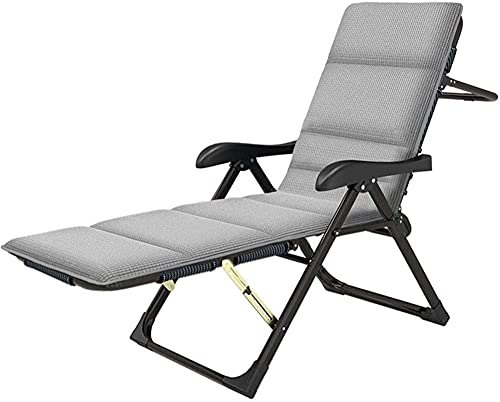 LLSS Sedia da Giardino reclinabile Extra Larga per Adulti Sedia Pieghevole Portatile in Metallo Resistente Sedie a Sdraio Sedia a gravità Zero Lettino Prendisole Reclinabili i