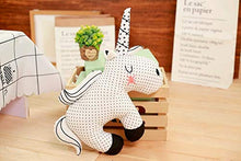Cuscino in stile nordico a forma di coniglio unicorno orso cuscino giocattolo, cotone animale peluche giocattoli, giocattoli per bambini, decorazione per la stanza del bambino, 40-47 cm unicorno