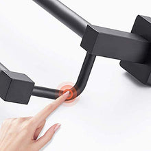 AINIYF Bagno Bagno Doccia Mensola Organizzatore Parete Punch Libero portasciugamani Nero Doppio dell'Acciaio Inossidabile Rod Colla Installazione Hanging, 5 Formati (Dimensioni: 60x14x15cm)