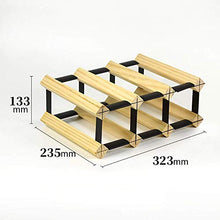 YWYW Ornamenti per portabottiglie in Legno massello portabottiglie per Vino da Ristorante Creativo per la casa (Dimensioni: 32 3 × 23 5 × 13 3 cm)