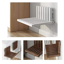 YDDZ Sgabello per Il Cambio delle Scarpe Ultrasottile da 5 Cm Nascosto Sgabello da Bagno Pieghevole Design Sgabello per Scarpe da Parete 150 kg Portante 39x34x5 Cm con Accessori di Installazione