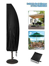 Chenci Copertura per Ombrellone Giardino Impermeabile Copri Ombrellone da Giardino Oxford 410D,Anti-UV/Neve/Pioggia/Polvere/Sole,Adatto per ombrellone da 3X3M,4X4M