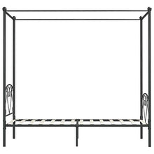 SKM Letto a Baldacchino Grigio in Metallo 120x200 cm (23.6kg)