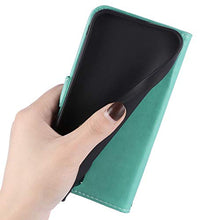 ikasus Cover Galaxy A51 Custodia,Goffratura fiore farfalla Flip Custodia Funzione Stand PU Premium Protezione Super Sottile TPU Interno Case Porta Carte credito Custodia Cover