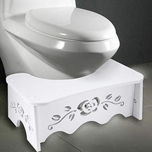 Moolo Sgabello da Toilette Bianco Accovacciata Sgabello da Bagno Bagno Squat Sgabello da Bagno da 7 Pollici