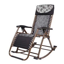 Sywlwxkq Sedia Relax da Ufficio con Balcone Sedie a Dondolo da Giardino da Esterno per Adulti Relax Comfort | Lettino da Giardino con poggiapiedi Regolabile e Schienale reclinabile | Sedia