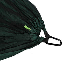 FastUU Set di amache sospese, Amaca Girevole Portatile Robusta zanzariera da Campeggio sicura con baldacchino, buona capacità portante per Viaggi, Giardino, Cortile(Verde Militare)