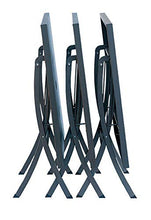 RD ITALIA Tavolo da Giardino Pieghevole 120x80x75 cm in Acciaio Hermes 120 Antracite