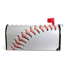 Baseball Softball Sport Stampa Bianco Casella Postale Coperture Magnetiche Giardino Cantiere Casa Decor Dimensioni Standard 53,3 cm x 45,7 cm