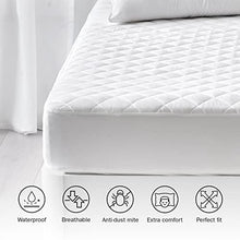 Pikolin Home - Coprimaterasso imbottito in fibra con trattamento anti-acaro, con membrana impermeabile e traspirante