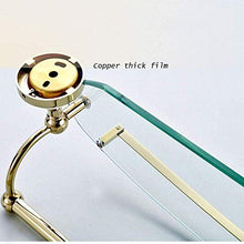 GDFEH Scaffale in Vetro Acciaio Inox Acciaio Inossidabile Specchio Anteriore Cornice Anteriore in Vetro Posaggio in Vetro Scaffale da Bagno Scaffale da Bagno Bagno Bagno Bagno