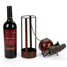 Elegante Semplicità Retro Vecchio Creativo Ferro Battuto Portabottiglie Decorazione Soggiorno Portabottiglie Portabottiglie Casa Desktop Veranda Armadietto Del Vino Decorazione Incantesimo Regalo Di