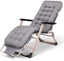 FACAZ Sedia Pieghevole reclinabile Zero-Gravity Multi-Funzione Lettino Prendisole Giardino reclinabile Terrazza Vacanza Sedia da Spiaggia con tampone di Cotone