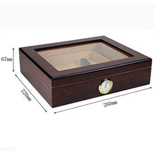 TGhosts Cigar Humidor, Desktop Cigar Humidor Cigar Box di stoccaggio, con igrometro e umidificatore Contiene 20-35 Sigari
