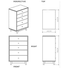 UNU_YAN Moderna semplicità Cassettiera Legno cassettiera Bagagli Stile Nordico Solido Gabinetto Piccolo Appartamento Composto da Soggiorno Mobili (Dimensione: 60X40x90cm)