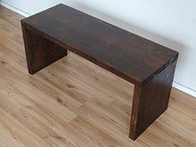 total wood 2012 Panchina in Legno Abete 100x40x45 cm Impregnata Noce Scuro all'Acqua con Flatting. Anche su Misura!