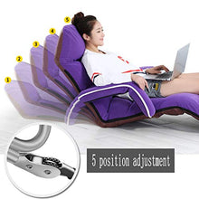 Divano Regolabile Poltrona per Adulto, Pavimento da Gioco Lettino Reclinabile Soggiorno Beanbag Kid Garden Divano per Sedersi Indoor E Outdoor Seater, Purple