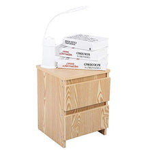 Cerlingwee Tavolino da Divano, tavolino da Notte, Comodino Moderno ed Elegante Multifunzionale, Soggiorno a 2 cassetti per Camera da Letto