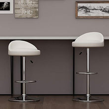 XINGLEI Sgabelli da Bar con Schienale Basso, Alzata a Gas Girevole Regolabile, poggiapiedi e Base cromati per Bar per la Colazione, bancone, Cucina e sgabelli da casa (Color : Beige, Size : 40~53m)