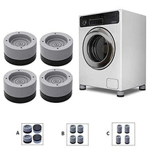 wanzhaofeng 4pcs Rilievo del Piede Antiurto in Gomma Lavatrice Mat Supplies Noise-Dampening Dryer Antiscivolo, 3,5 Centimetri