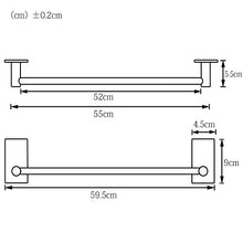 Ruicer Barra di tovagliolo Portasciugamani Acciaio INOX Bagno 55cm