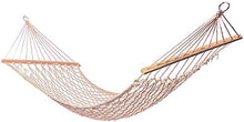 LHAHGLY Camping Hammock 200x80cm 2 Persone Doppia Amaca Amaca in Cotone Appeso Swing Lettino Max Load 120KG Campeggio all'aperto Camping Amaca Portatile Piantine Pigri Support hamac Bois