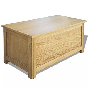 XINGLIEU Baule portaoggetti Rovere, Baule portaoggetti di Quercia, Tavolo supplementare, 90 x 45 x 45 cm