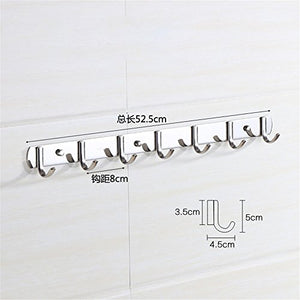 MBYW Portasciugamani Moderno e Minimalista Alto carico Portasciugamani Elegante da Bagno Mensola portaoggetti Punzonatura Libera per Gancio per Asciugamano da Bagno in Acciaio Inossidabile, 7