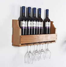 Elegante Scaffale per Vino Portabottiglie in Legno Portabottiglie da Parete a Parete, HJJ
