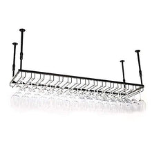 YWYW Portabottiglie portabottiglie Europeo in Ferro battuto portabicchieri da Champagne Adatto per Bar ristoranti cucine (Nero) (Dimensioni: 90 * 35 cm)