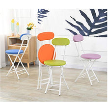 Sedie Pieghevoli 2 Pezzi Sgabello Pieghevole, Sgabello da Bar Con Schienale, Pieghevole Piccolo Sgabello Rotondo Portatile per Casa, Cucina, Patio, Giardino Pieghevoli Ufficio ( Color : Pink )