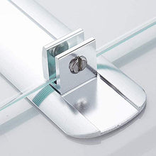 AINIYF Bagno Bagno Doccia Mensola Organizzatore Parete Punch-Free Vetro temperato rettangolo 2 Tiers Alluminio dello Spazio Cosmetic Rack, 2 Metodi di Installazione (Dimensioni: 40x13x39cm)