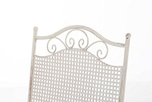 Mendler Sedia Pieghevole Stile Romantico CP335 50x41x91cm Ferro Avorio