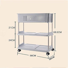 NewbieBoom Armadi Alti Mensole per Bagno/Bagno/Lavabo/Lavabi/Portabiancheria/Plastica/Servizi igienici/Scaffale/Atterraggio a più Strati (Colore, Rosa, Dimensioni, 56 * 35 * 93cm