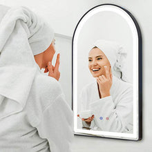 Bathroom Specchio, LED Parete Specchi Make Up Specchi con Anti-Fog Funzione, Oscurabile Tocco Switch, 3 Colori Toni, Bagno Camera da Letto Ingresso Decorativo