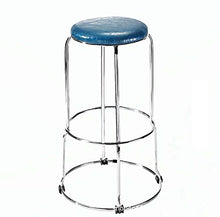 TY&WJ Pelle Pu Sgabelli da Bar Set di 2,26 Pollici Schiena Nuda Impilabile Sedie da Pranzo,Modern Rotondo Altezza del Contatore Sgabello da Bar Colazione Sedie per caffè Pub Casa Balcone